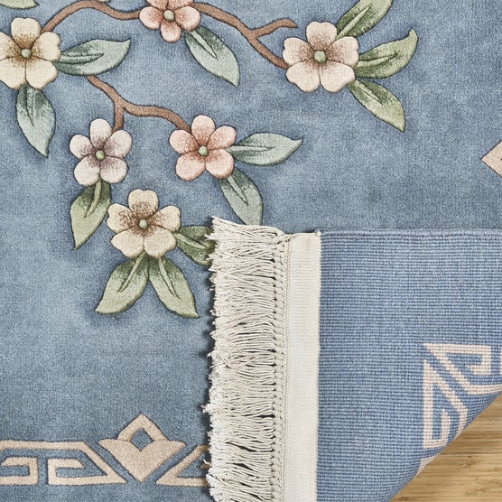 Pagoda Hand Knotted Area Rug, Bern Blue, 9' x 12' | Costco
