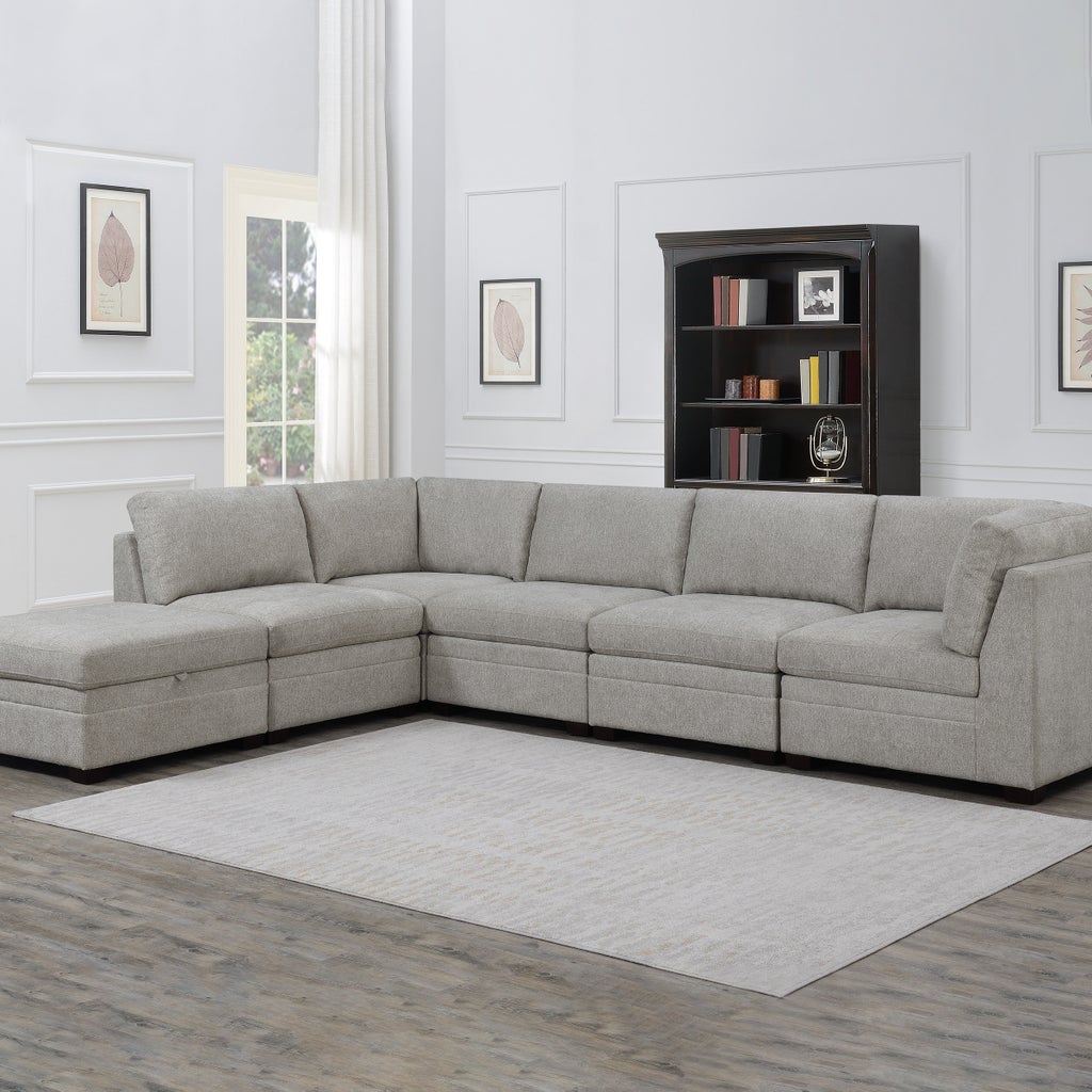 Tisdale 6-piece Modular Fabric Sectional | Costco