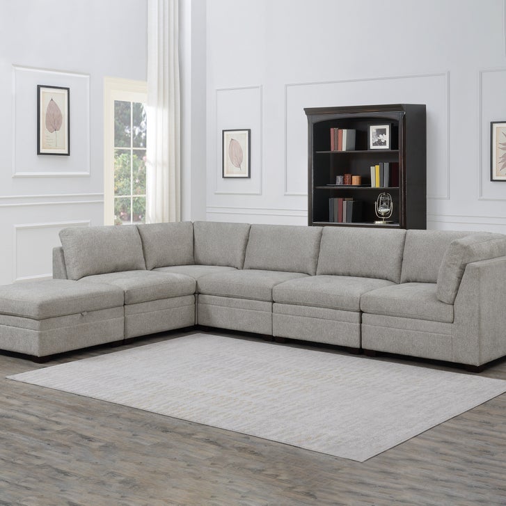 Tisdale 6-piece Modular Fabric Sectional | Costco
