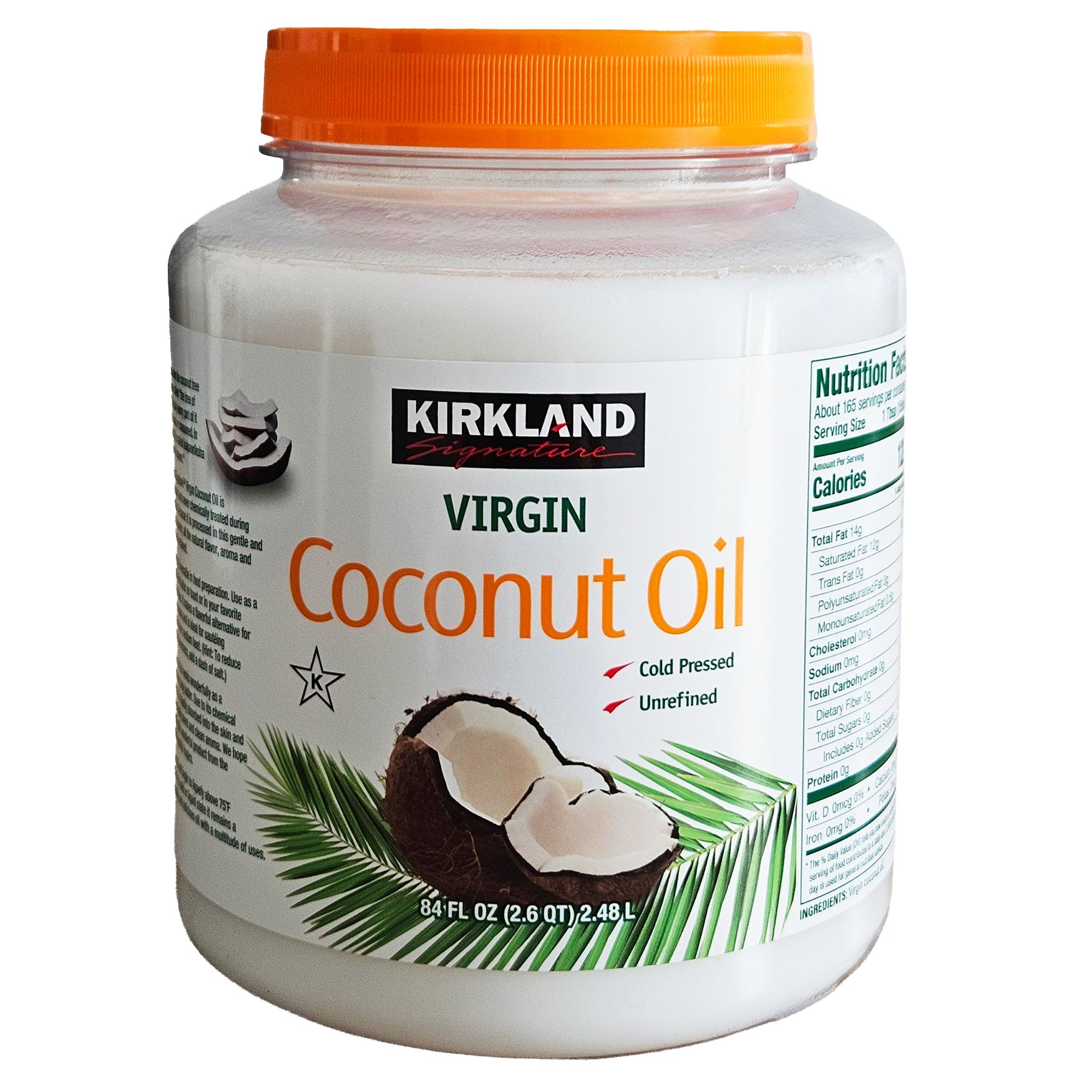 KIRKLAND SIGNATURE VIRGIN COCONUT OIL 84 OZ