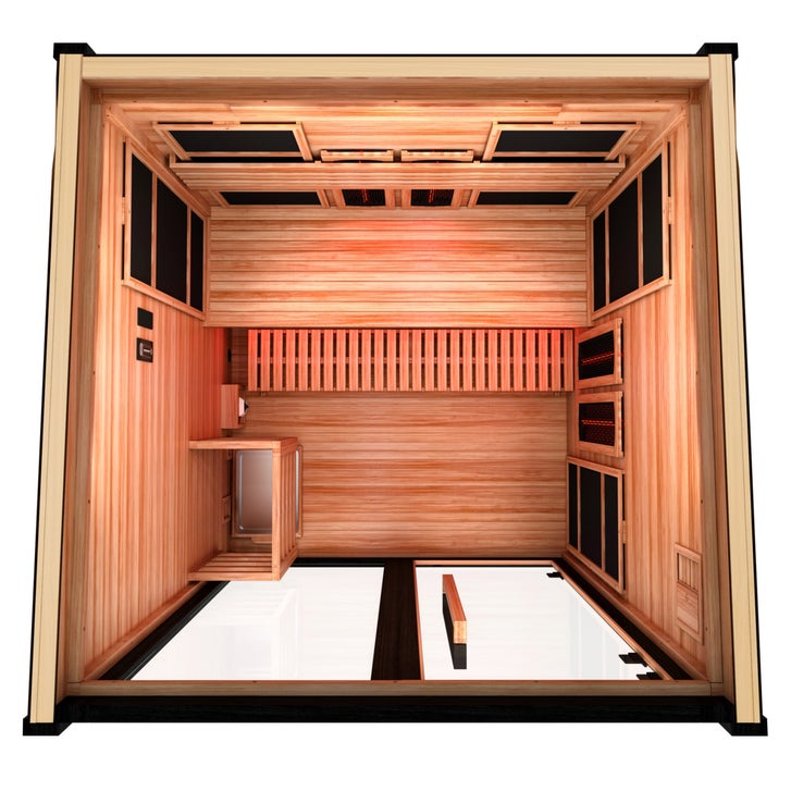 Dynamic Loviisa 3-person Full Spectrum Hybrid Outdoor Sauna | Costco