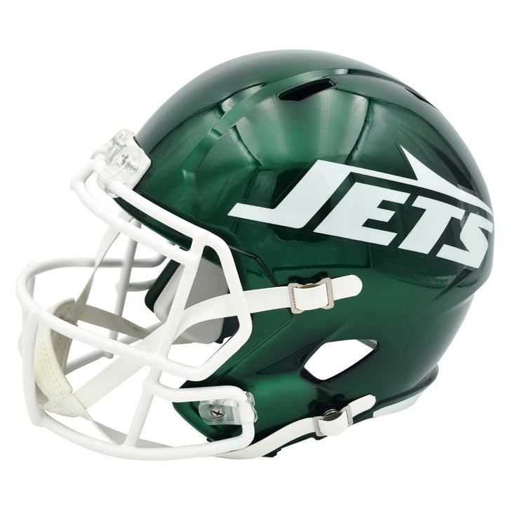 Joe Namath Autographed 2024 New York Jets Green Full Size Speed