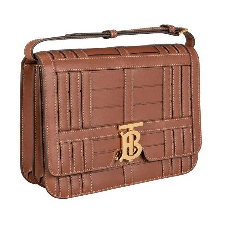 k*t様 BURBERRY TBロゴ ショルダーバッグ ブラウン Burberry Small Leather Shoulder TB, Tan | Costco