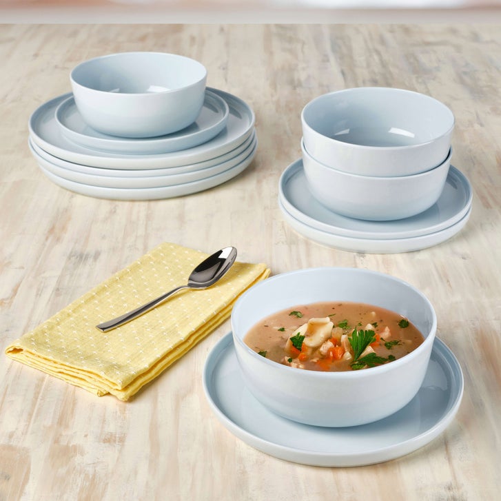 Mikasa Samantha 12-Piece Color Bone China Dinnerware | Costco