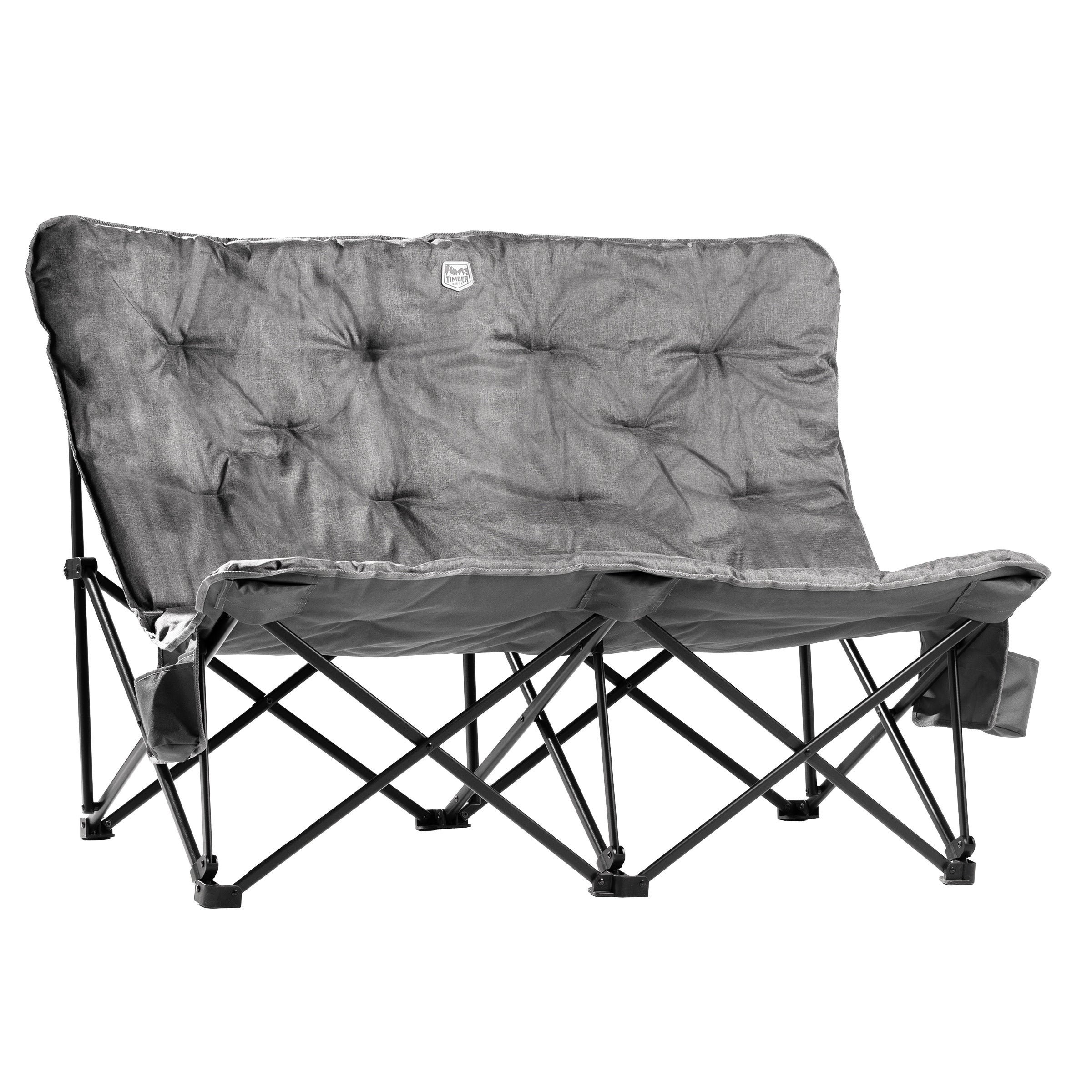Timber Ridge Butterfly Padded Folding Loveseat – 600 lb. Total