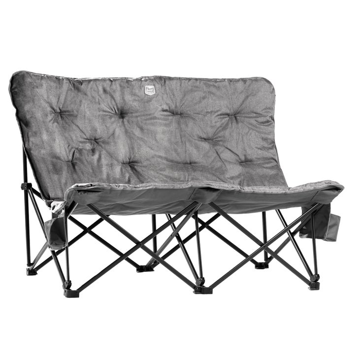 Timber Ridge Butterfly Padded Folding Loveseat – 600 lb. Total