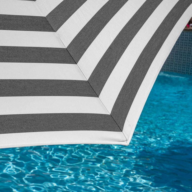SunVilla 11' Round Cabana Stripe Aluminum Market Umbrella | Costco