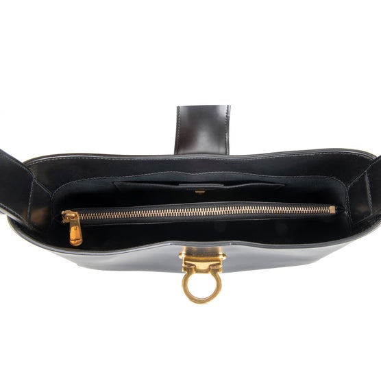 Ferragamo Trifolio Shoulder Bag, Black | Costco