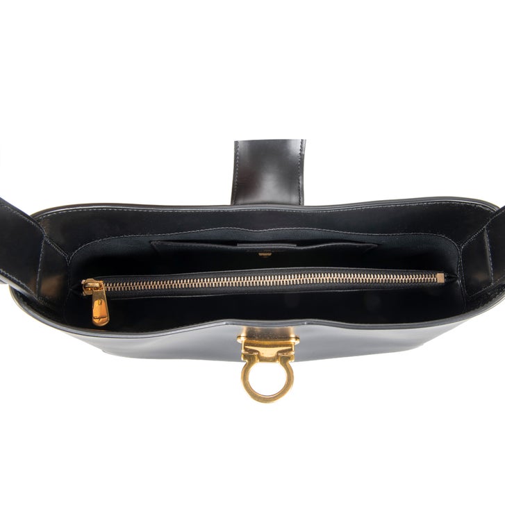 Ferragamo Trifolio Shoulder Bag, Black | Costco