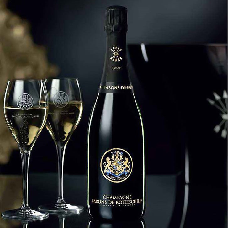 ワイン BARONS DE ROTHSCHILD CHAMPAGNE750ml Barons de Rothschild Brut Champagne 750 ml 2 pack , CA ONLY | Costco