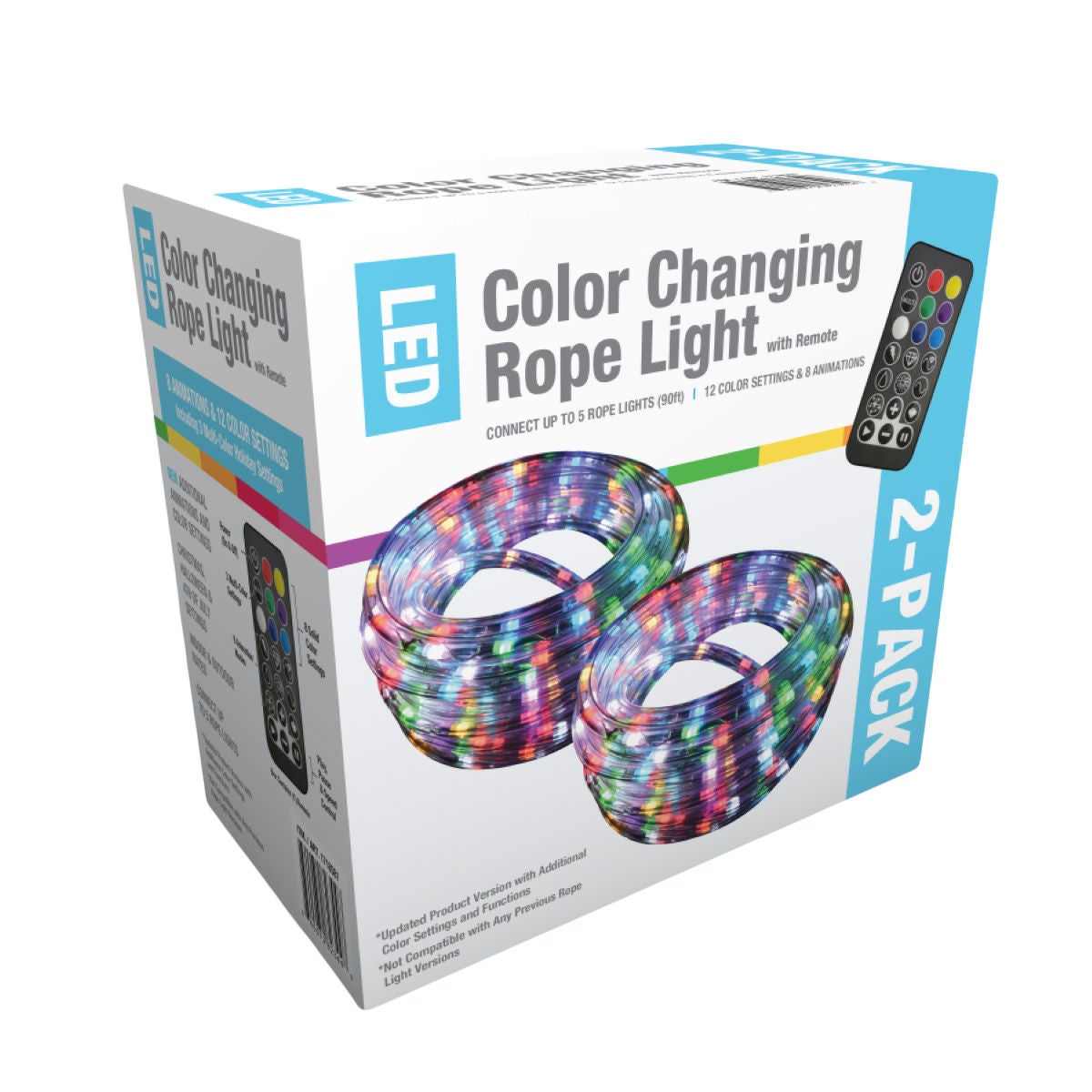 18FT ROPE LIGHT 2PK