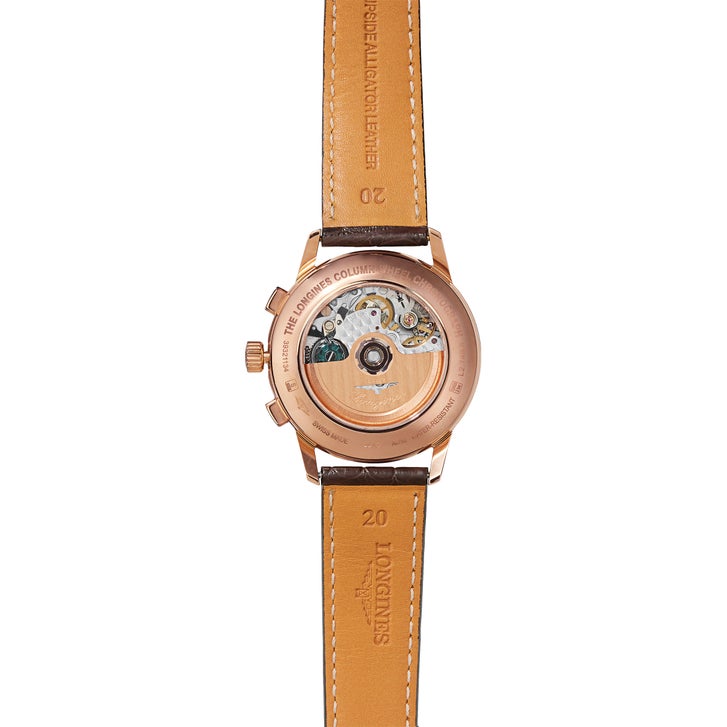 Longines Heritage 18k Rose Gold Case Men's Automatic Watch | Costco
