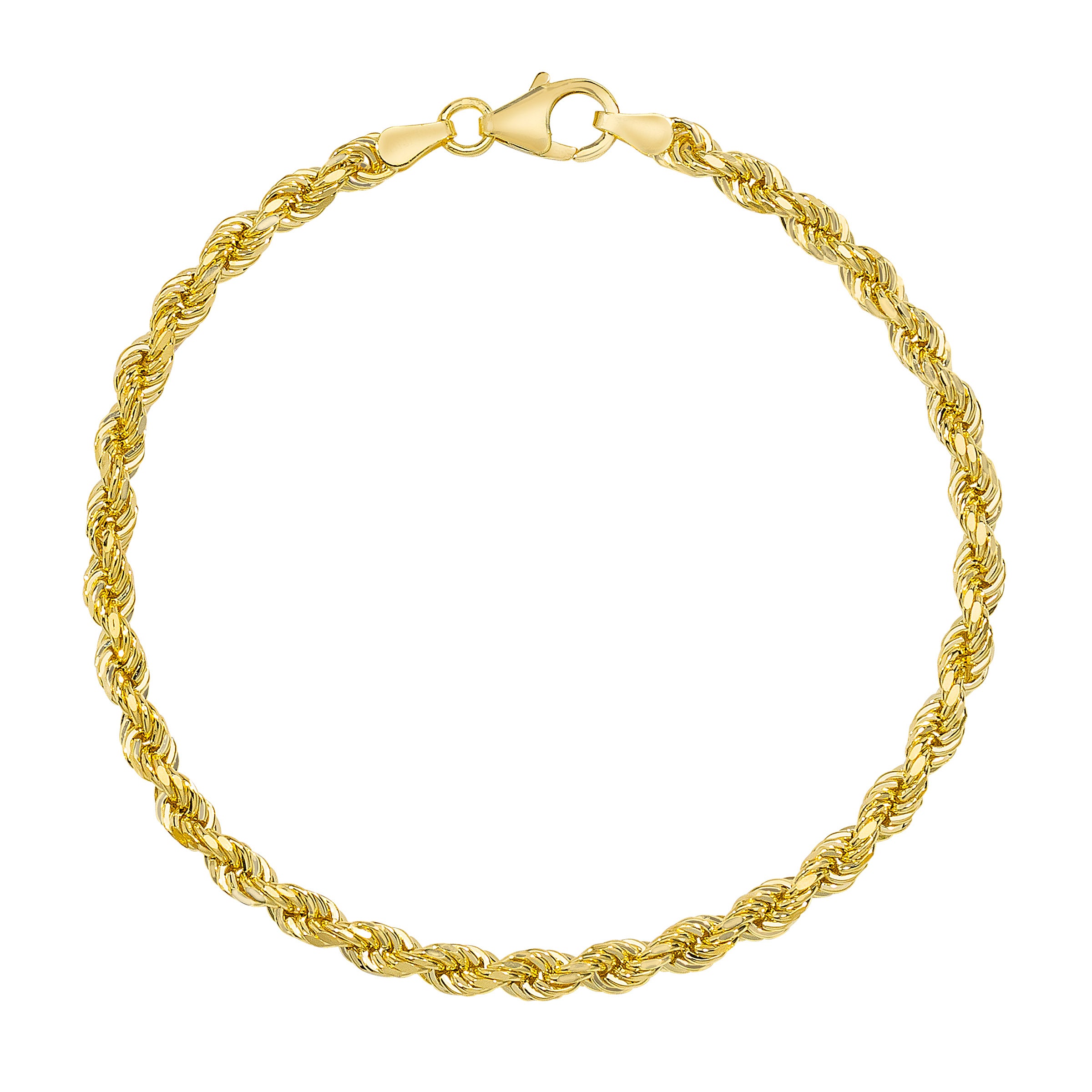 14kt Yellow Gold Rope Bracelet