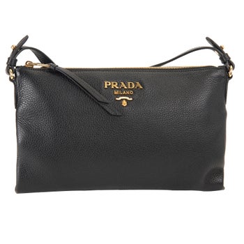Prada Leather Shoulder Bag, Black | Costco