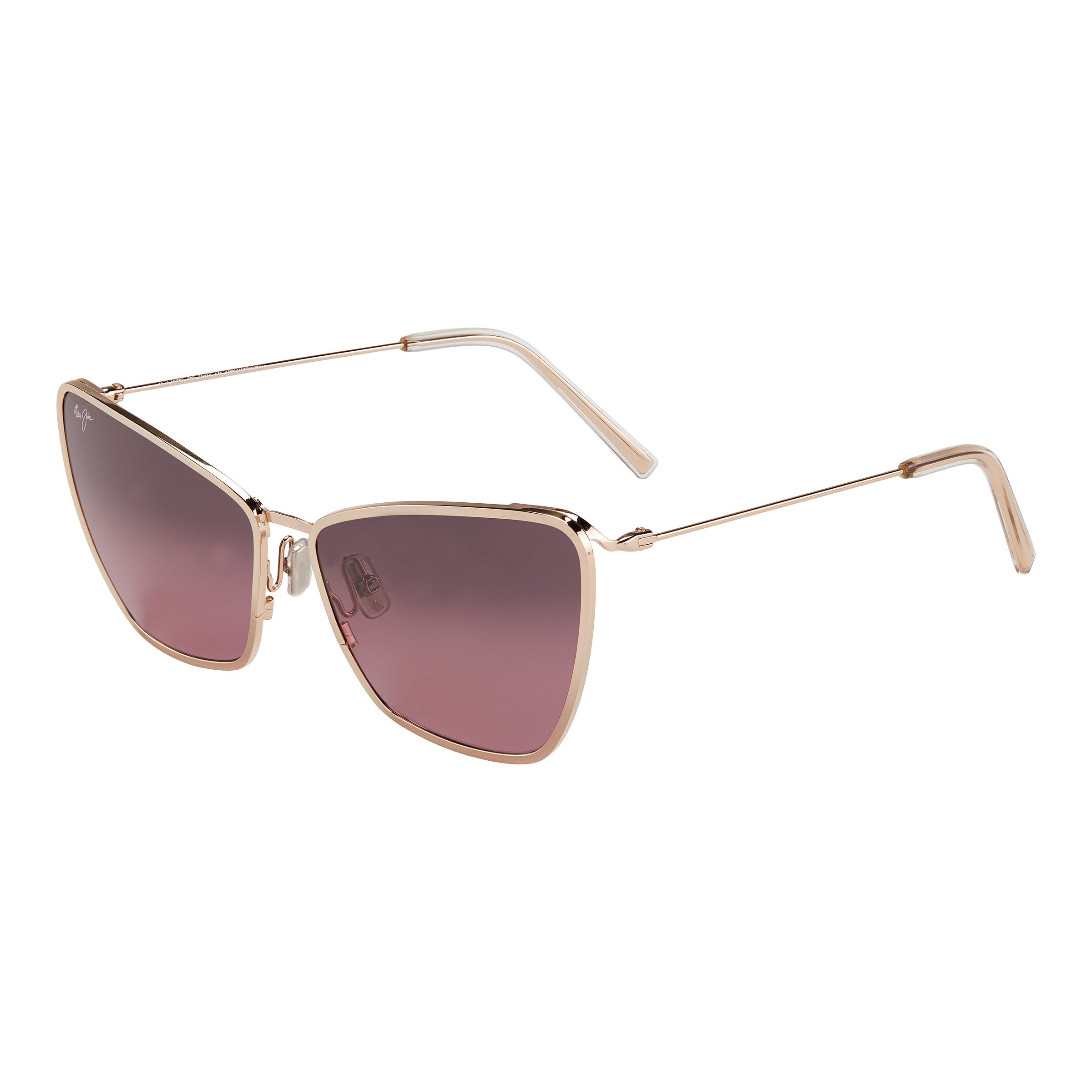 Maui Jim Puakenikeni RS823-38B Shiny Rose Gold Maui Rose Polarized