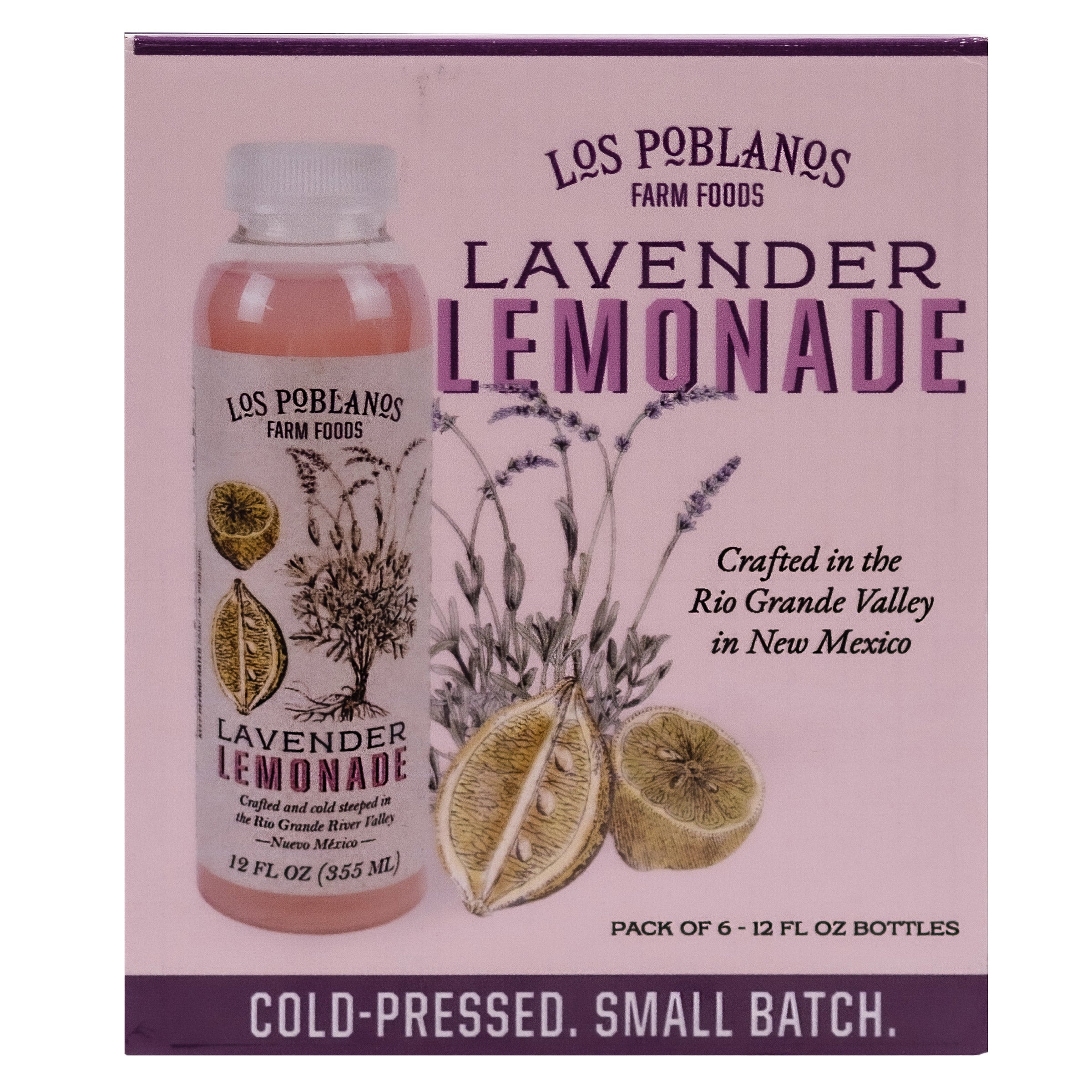 LOS POBLANOS FARM LAVENDER LEMONADE 6/12OZ