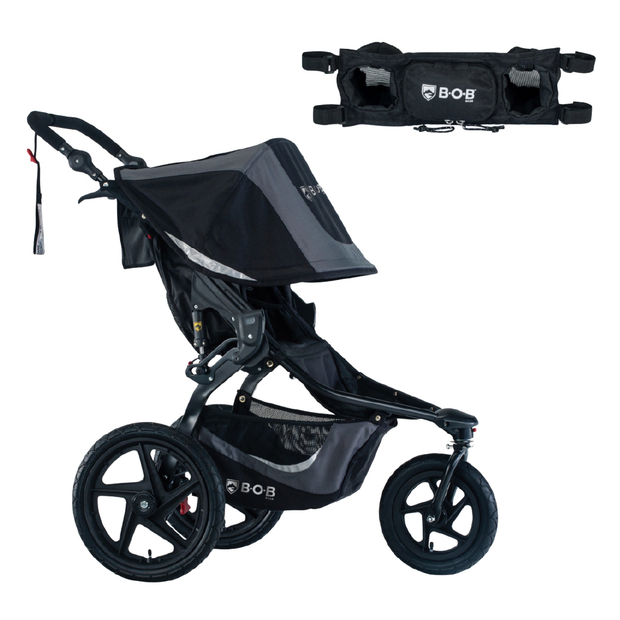 Bob ② ① ③ BOB Gear Revolution Flex 3.0 Jogging Stroller & Handlebar Console