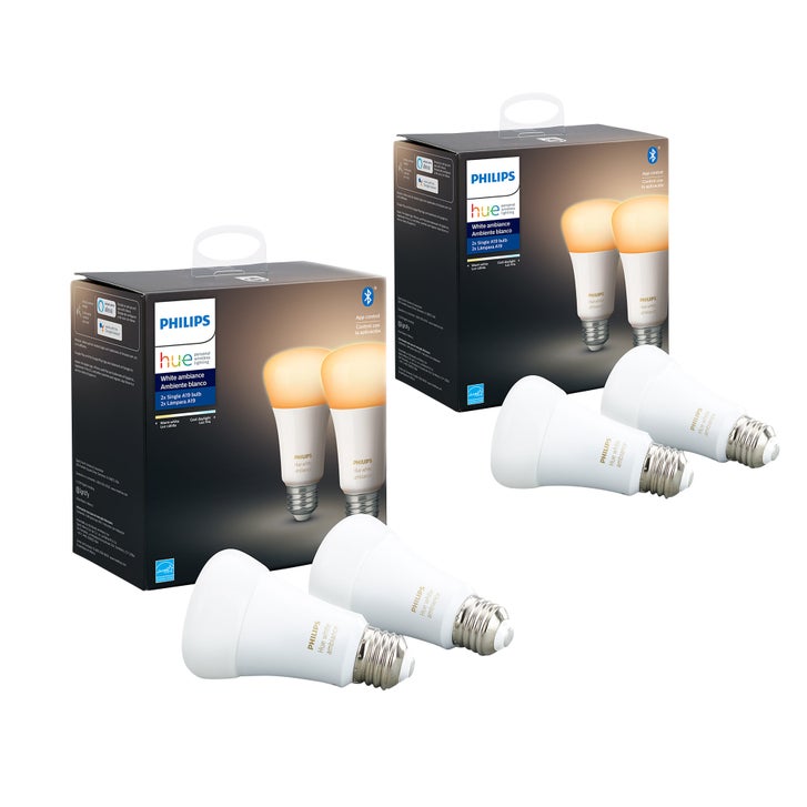 Philips Hue White Ambiance A19 LED Smart Bulbs, 4-pack | Costco