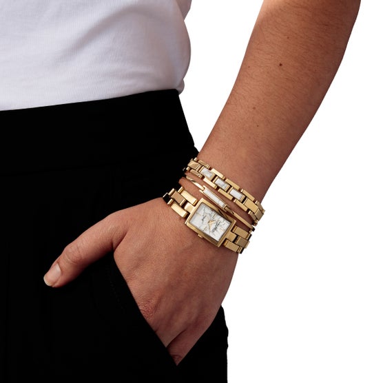 Anne Klein New York Women's Howlite Bracelet & Watch Set, 21mm