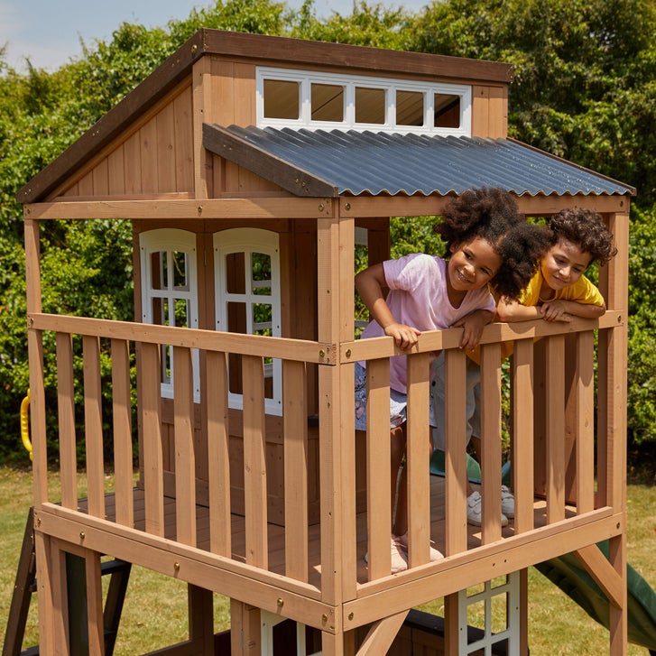 Cedar Summit by Kidkraft Lofty Heights Playhouse | Costco