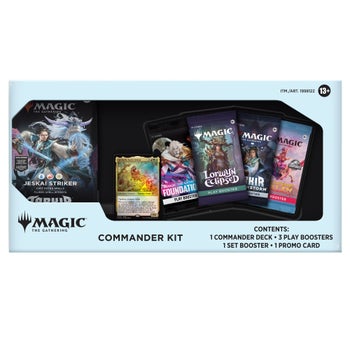 mtg commander deck prices final fantasy Wizards of The Coast Magic: The Gathering Final Fantasy VII Commander Deck Limit Break D38590000 etched Display Commander (a thick cardstock copy of the commander card with foil etched into the cards border and art) Magic The Gathering Commander Masters