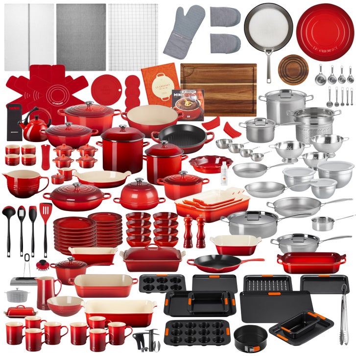 LE CREUSET 赤 食器セット Le Creuset 166-piece Ultimate Cookware Set | Costco