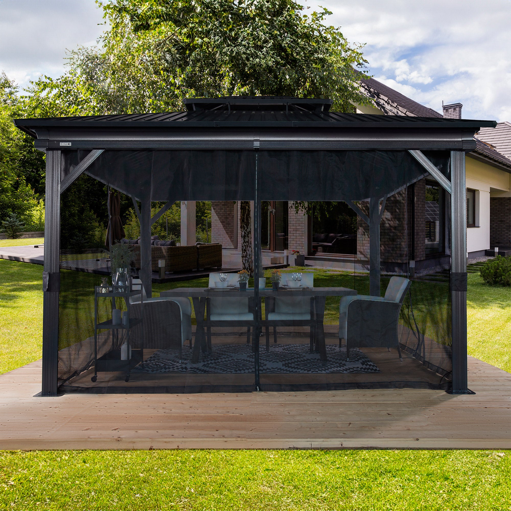 Sojag Kiana 10x12 Gazebo with Mosquito Netting | Costco