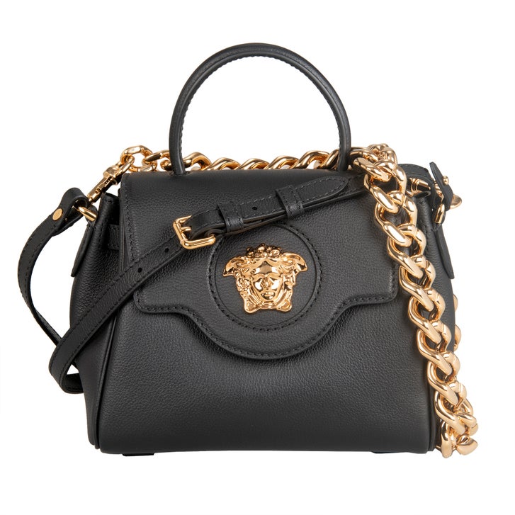 Versace Small La Medusa Handbag, Black | Costco