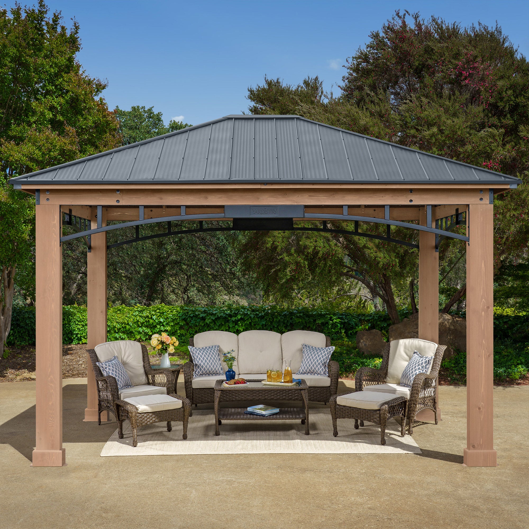 Yardistry 12' x 14' Gazebo with Aluminum Roof | Costco