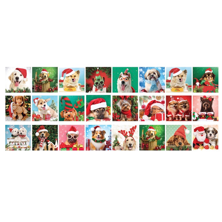 Eurographics Holiday Dogs Advent Calendar Puzzle Set 1200 pc | Costco