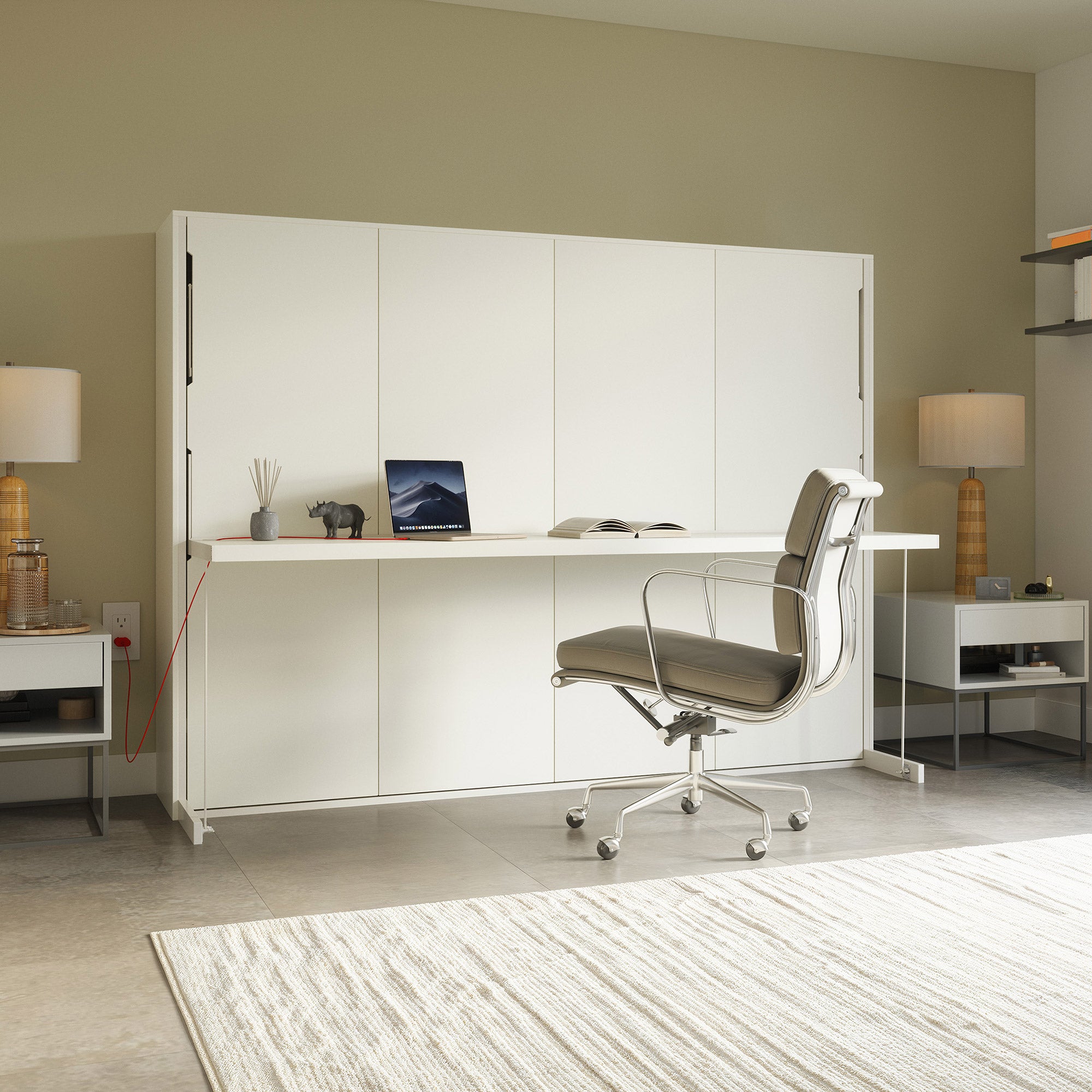 Adelaide Queen Murphy Bed with Desk