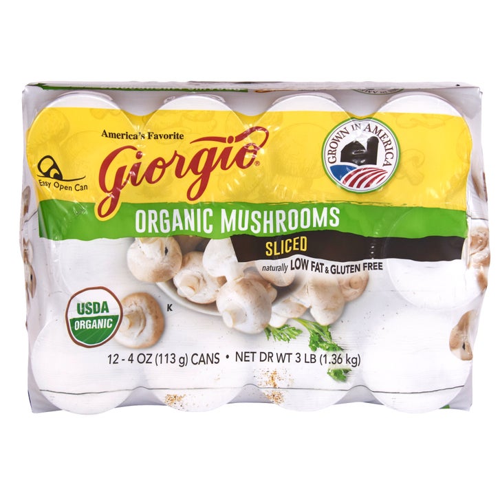 Giorgia Organic Mushrooms Sliced, 4 oz., 12-count | Costco
