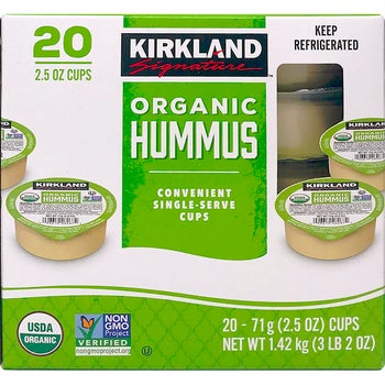 Kirkland Signature Organic Hummus, 2.5 oz, 20 ct