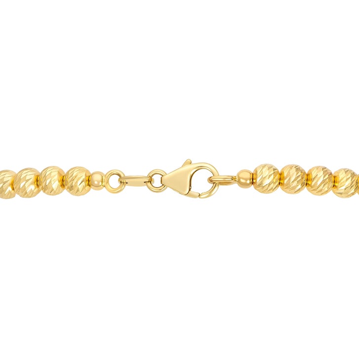 Freshwater Cultured 7.5-8mm Pearl Bracelet With 14kt Yellow Gold