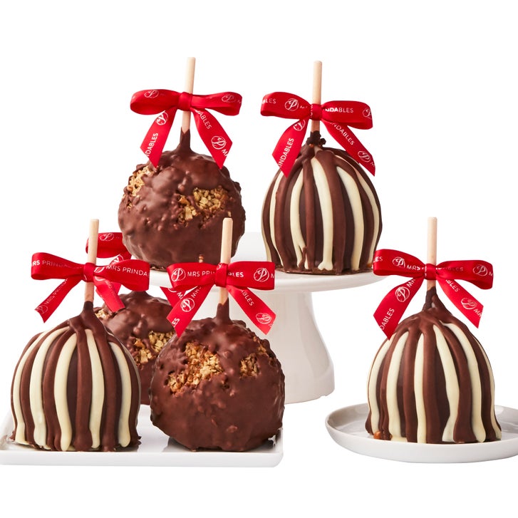 Mrs. Prindables Happy Holidays Caramel Apples, 6-count | Costco