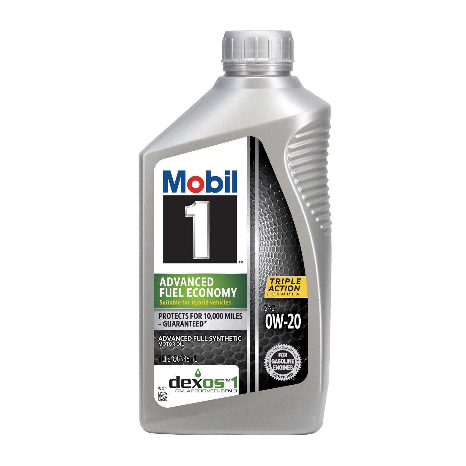 Mobil 1 Advanced Fuel Economy Full Synthetic Motor Oil 0W-20, 1