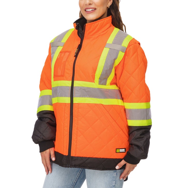 Holmes Workwear High-visibility Quilted Freezer Jacket | Costco