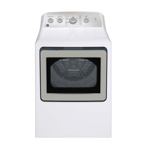 GE 7.2 cu.ft. Top Load Electric Dryer with SaniFresh Cycle White