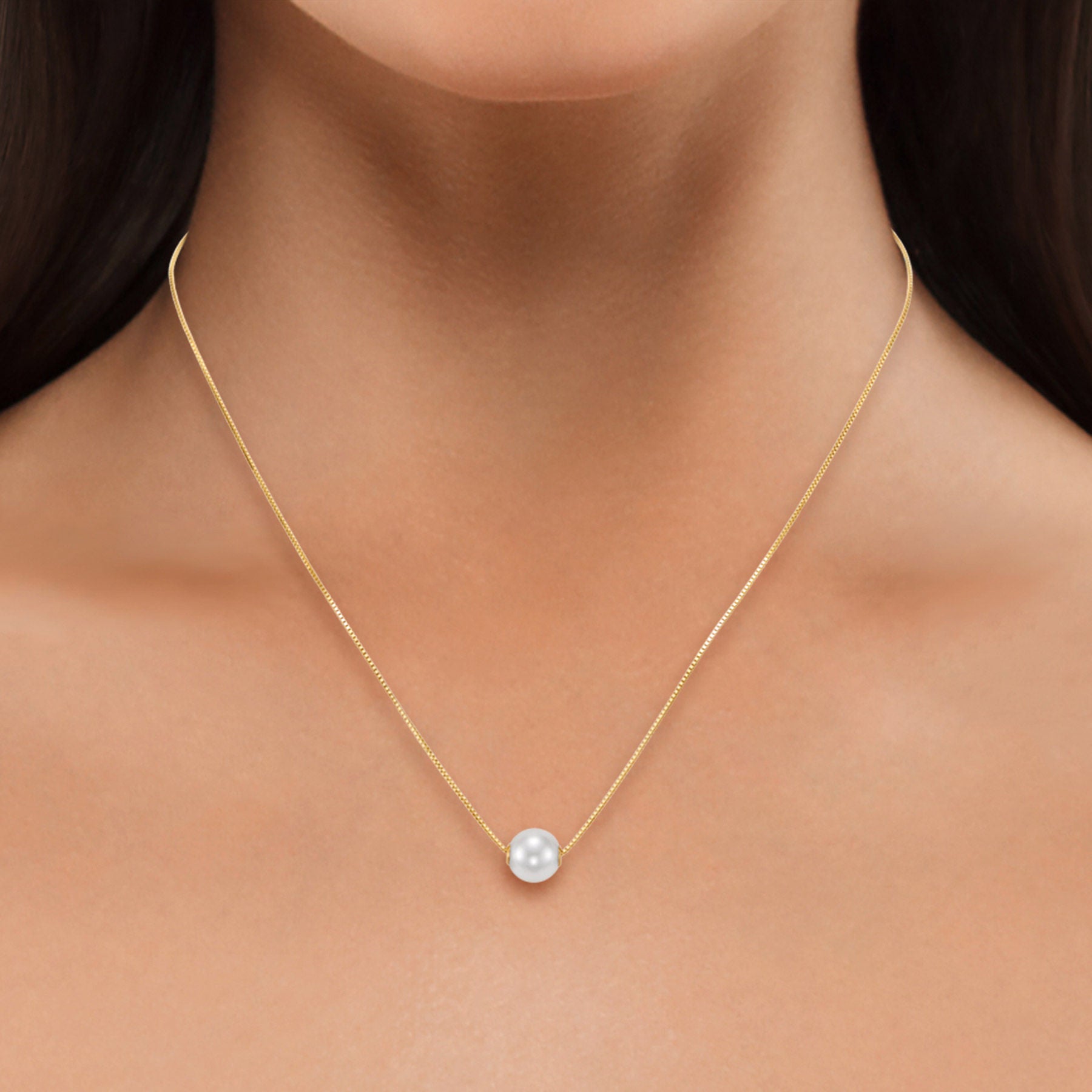 Freshwater Cultured 8-8.5mm Pearl 14kt Gold Pendant | Costco