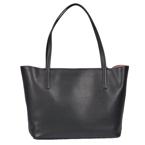 Salvatore Ferragamo Gancini City Tote, Black | Costco Salvatore Ferragamo Gancini City Tote, Black | Costco