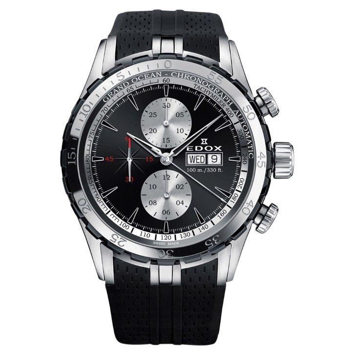 Edox Grand Ocean Chronograph Stainless Steel Automatic Men's Watch