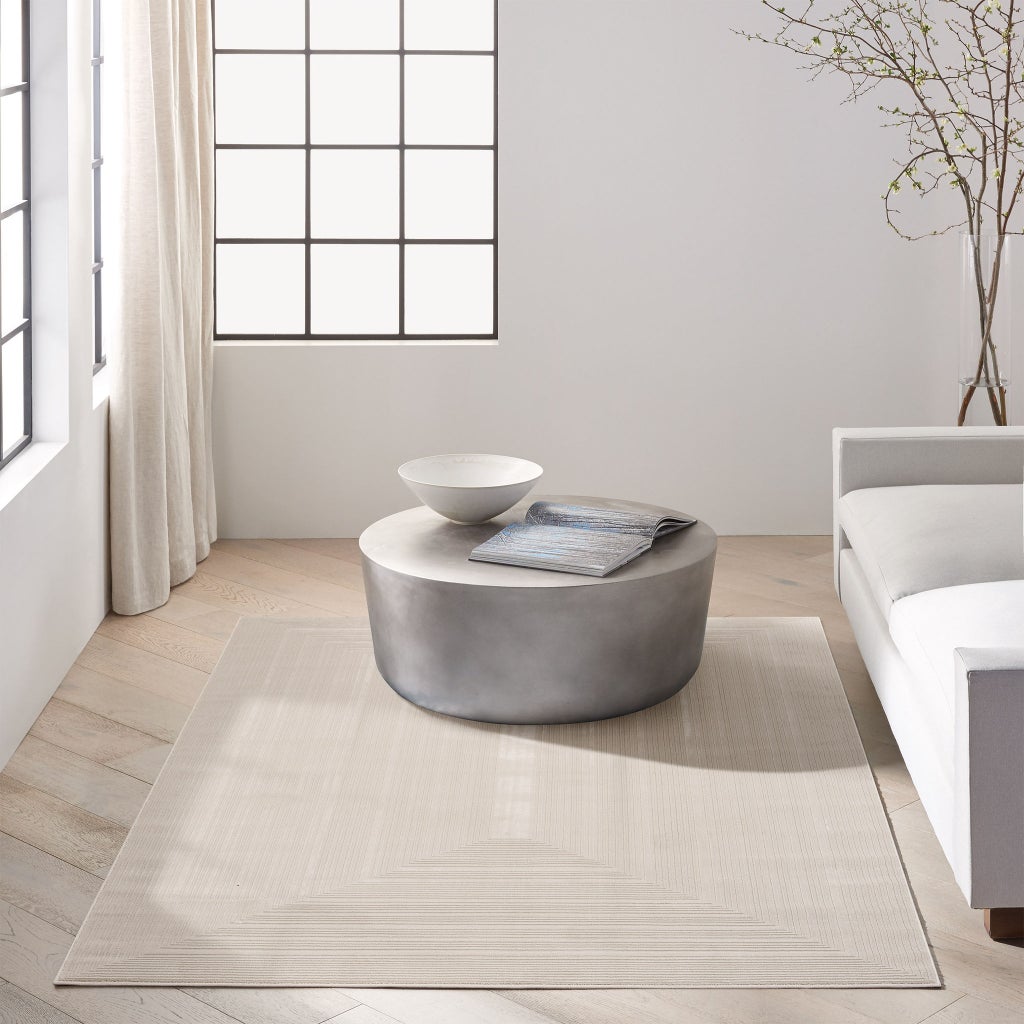 Calvin Klein Luminosity Ivory Area Rug, 6' 6