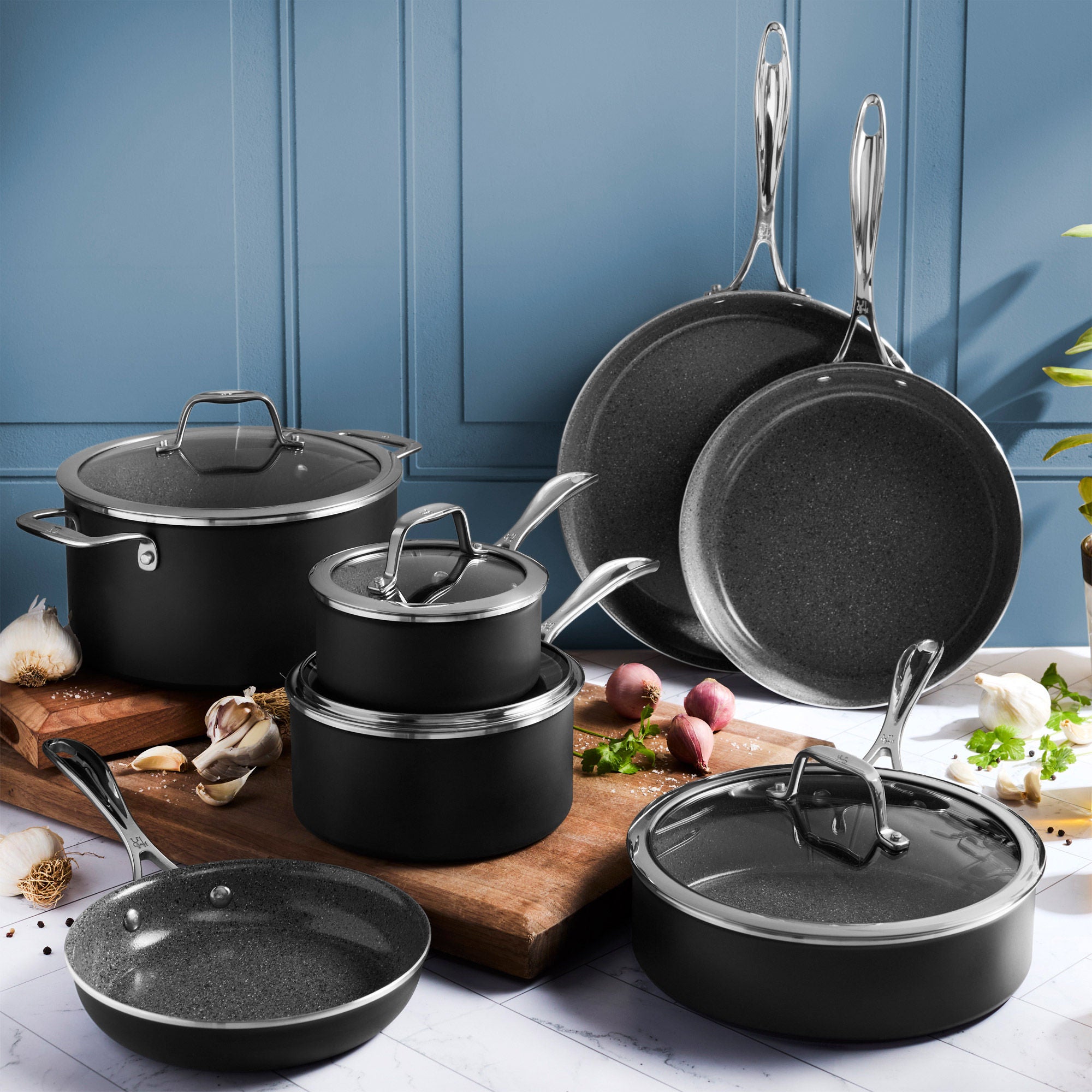 Henckels Capri Ceramic 11-piece Cookware Set | Costco