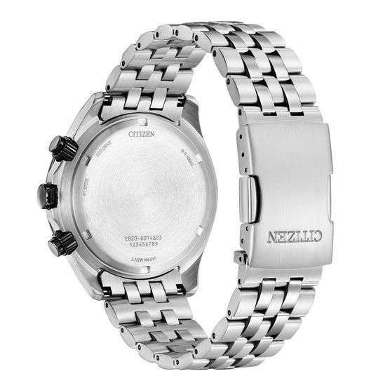 Citizen Eco-Drive Perpetual Chronograph Stainless Steel Quartz