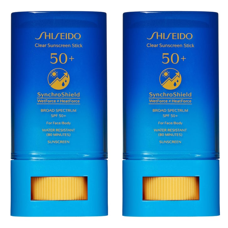 Shiseido Clear Sunscreen Stick SPF 50, 0.7 fl oz, 2-pack | Costco