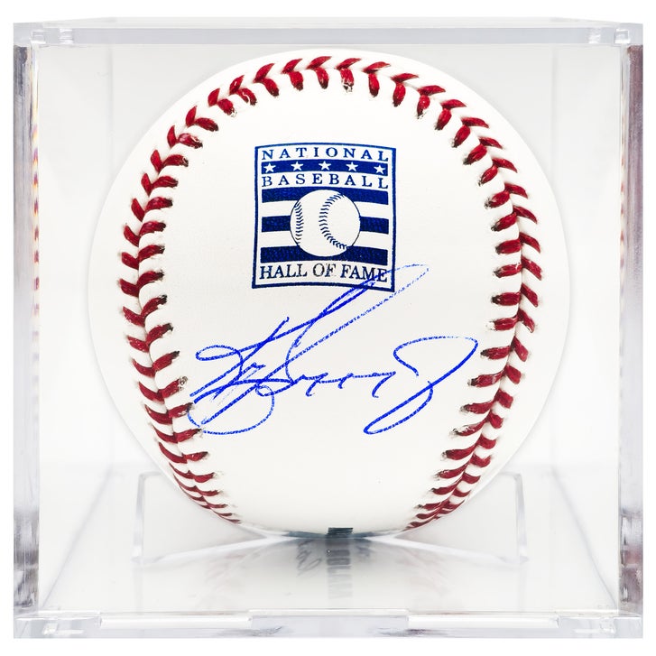 Ken Griffey Jr. Autographed Official Hall of Fame Logo MLB