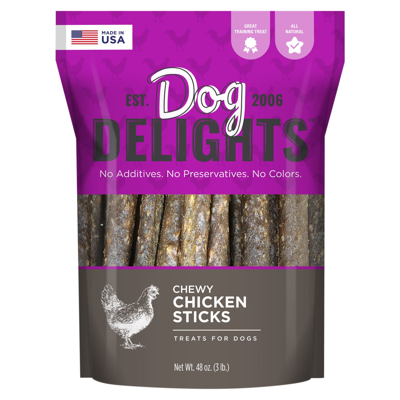 Dog Delights Chewy Chicken Sticks