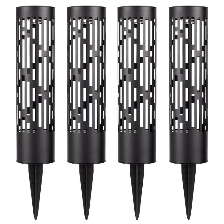 Rotating Solar Bollard Lights, 4-pack | Costco