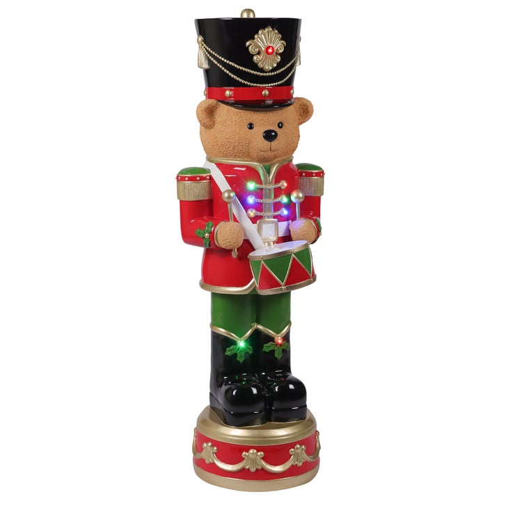 【2024年1ヶ月間の室内展示】コスコト購入ライトアップベアー 高さ約243cm 4' Nutcracker Bear with LED Lights | Costco