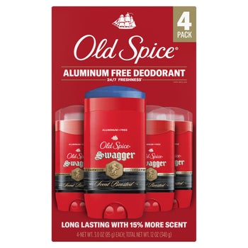 Old Spice Swagger Scent Boosted Aluminum Free Deodorant, 3 oz, 4-pack $12.99 Free Shipping Costco.com